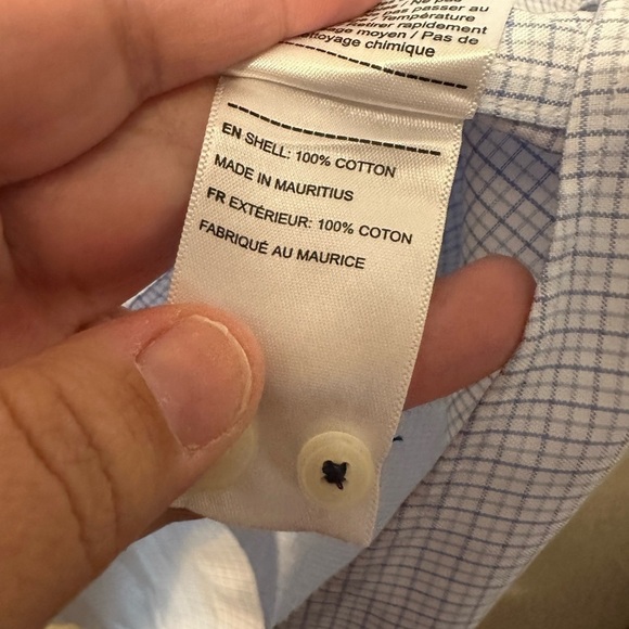 UNTUCKit Shirt Mens Large Blue Geometric Regular Fit Button Cotton NOTTOLA XXXL - Picture 5 of 6